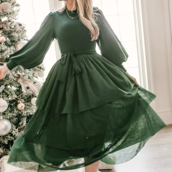 Ivy City Co Dresses & Skirts - Ivy City Co - Cosette Dress - Green